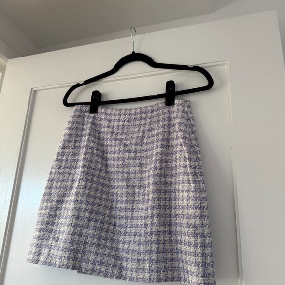 NWT Favorite Daughter Dasha Tweed Blazer Top And Skirt Coord Set In Lilac - Picture 5 of 13